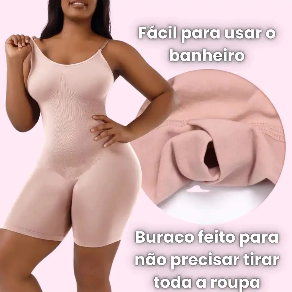 Body Modelador fácil para usar o banheiro