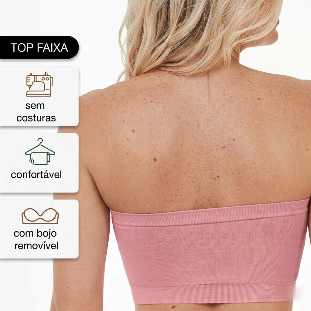 Top Faixa Alta Sustentação que Não Desce - Luma Basics